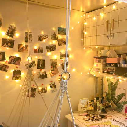 String Lights Indoor Bedroom, 100 LED 33FT Fairy String Lights Outdoor Waterproof, 8 Modes