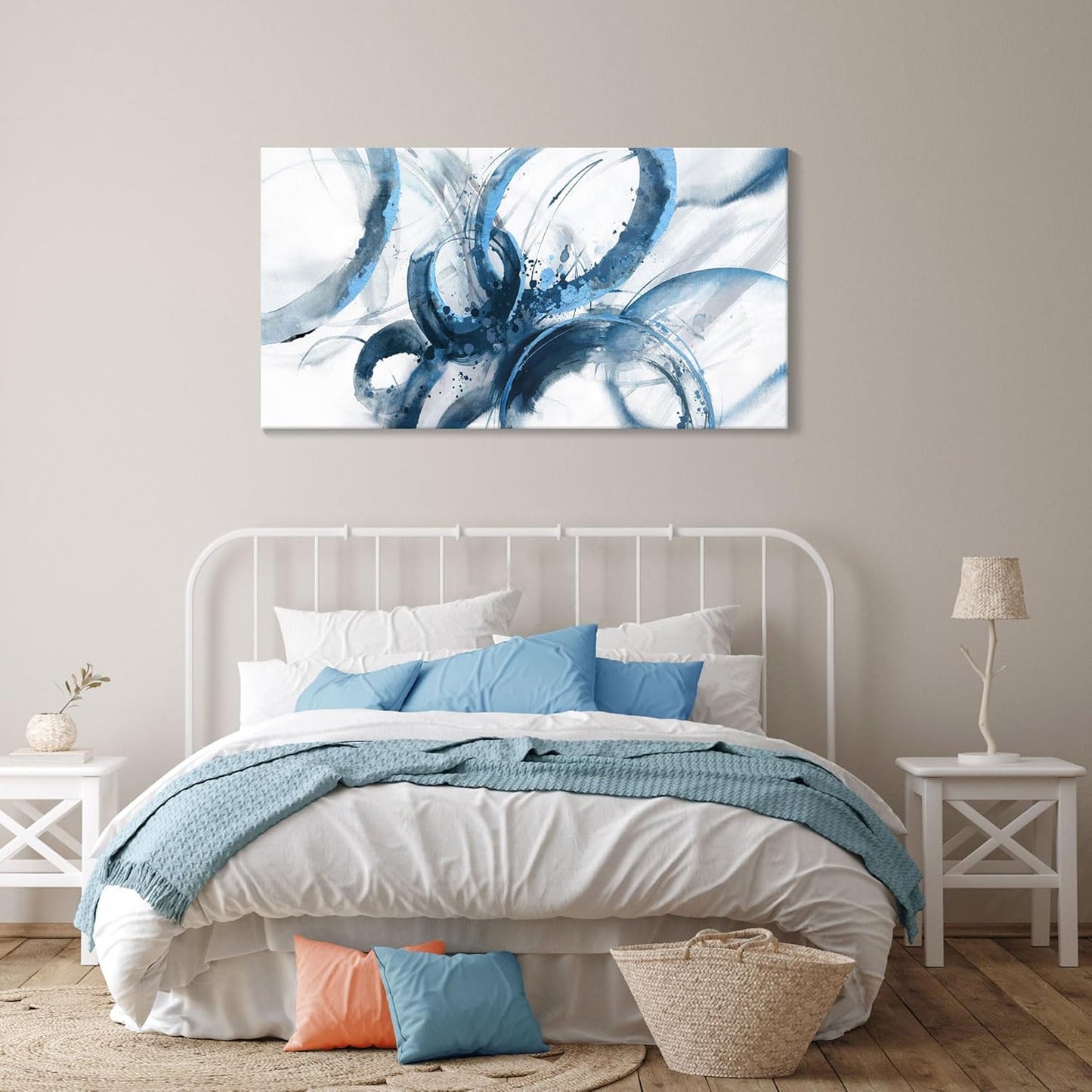 Blue Wall Art Large Pictures for Living Room Abstract Wall Decor Wall Decoration Print Pictures