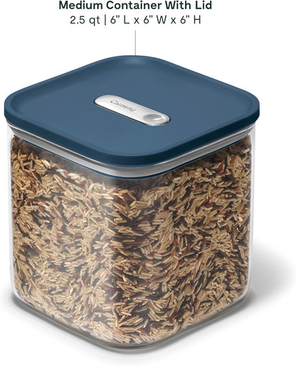 Caraway 2.5qt Glass Airtight Food Storage Container with Lid – Non-Toxic, BPA-Free Kitchen Storage