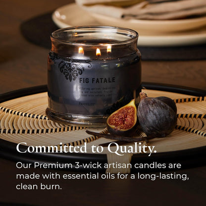 PartyLite Fig Fatale Scented, Notes of Apricot, Green Fig, Peach, Mango, Strawberry and
