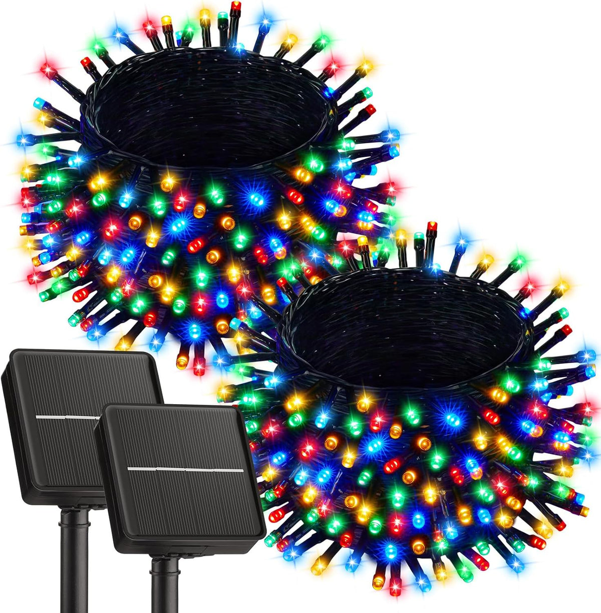 Brightown 2 Pack Solar String Lights Outdoor, Each 46Ft 120 LED Solar String Lights for Outside