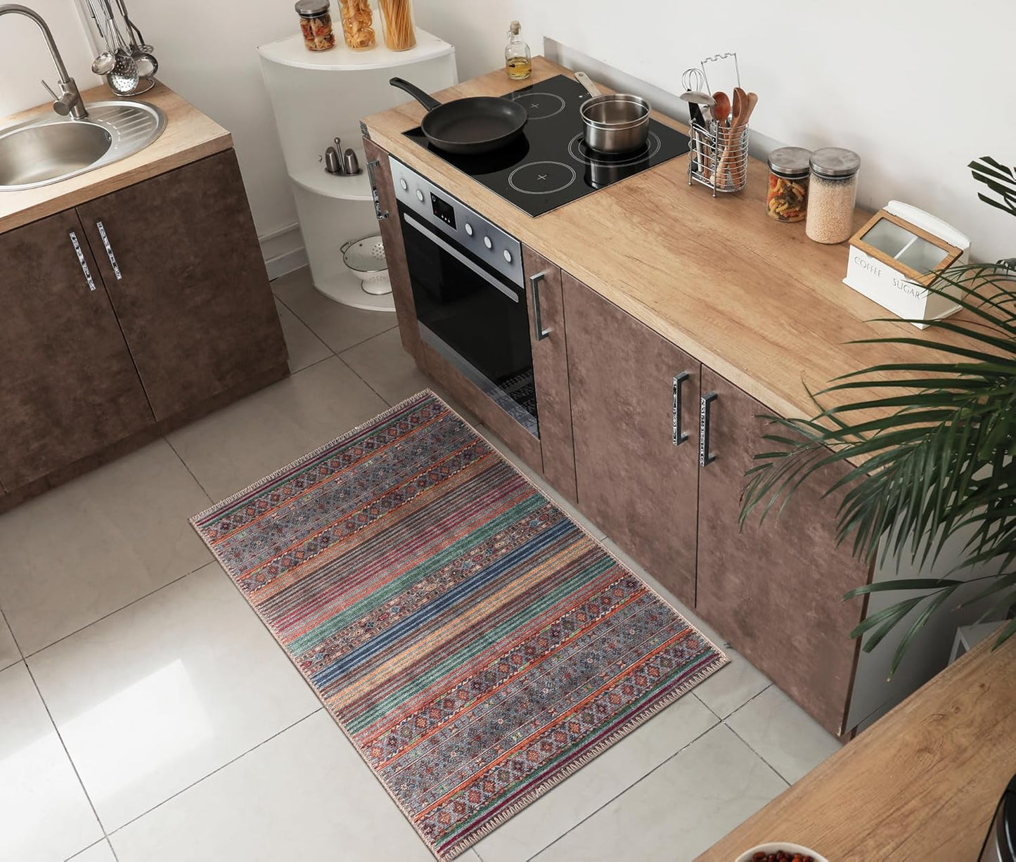 Keen Home Design 2x3 Rug - Machine Washable Entry Rug with Non-Slip Backing, Ideal for Enteryway