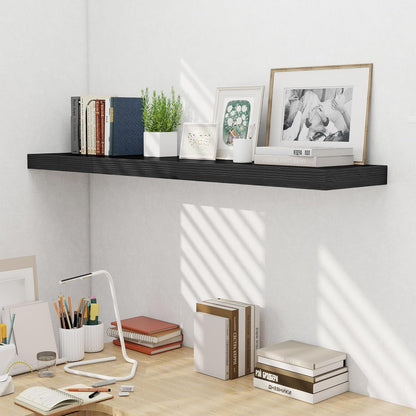 Fun Memories 55 Inch Fireplace Mentel Shelf, 10 Inch Deep Shelves for Display & Wall Storage