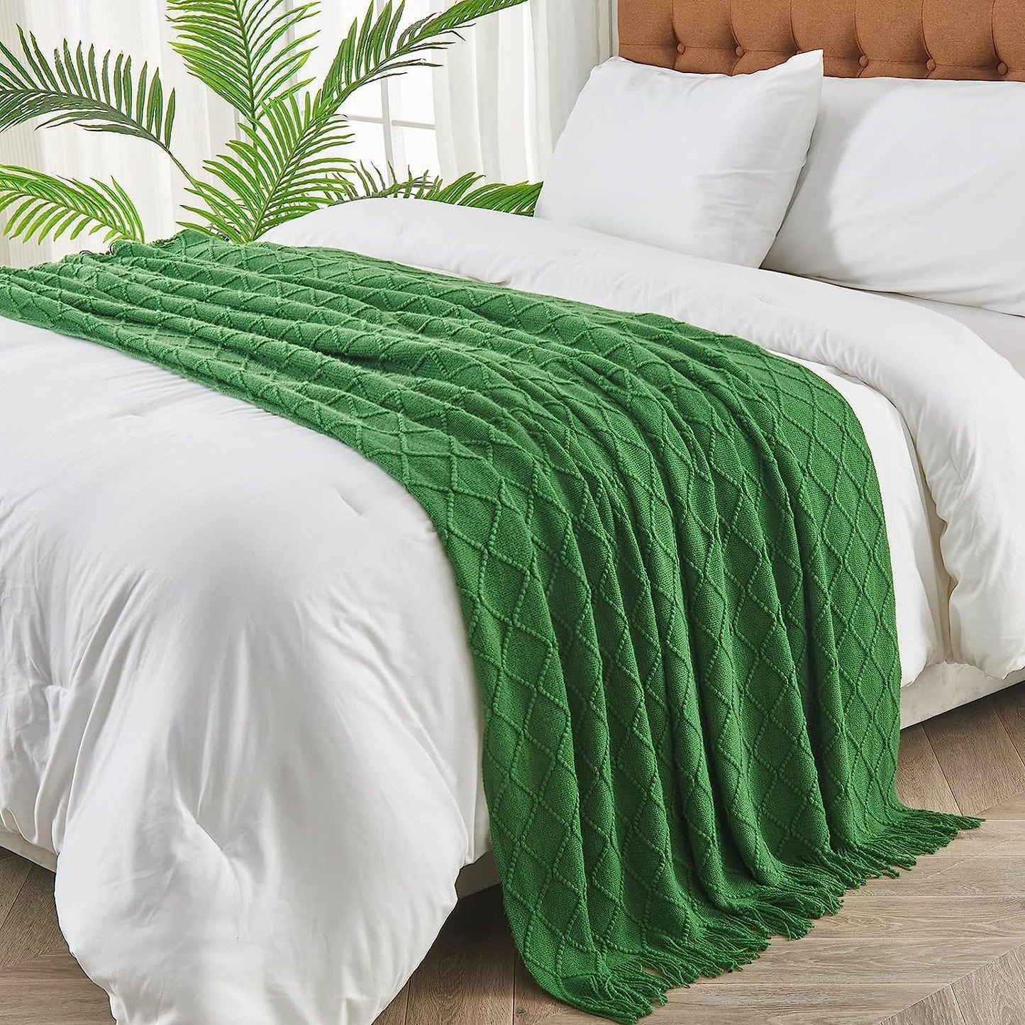 inhand Green Christmas Throw Blanket for Couch and Bed, Birthday Gifts for Women Teen Girl Friend