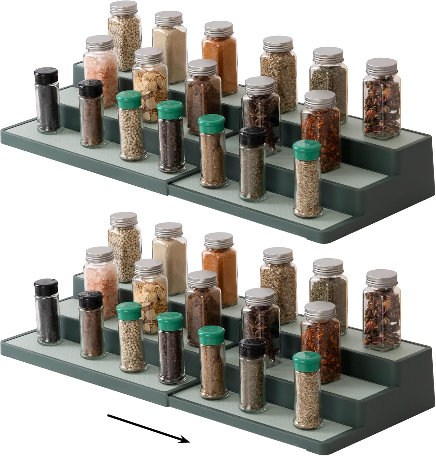 SIMPLEMADE 3-Tier Spice Rack Organizer - Versatile Storage Shelf for Kitchen, Bathroom, Bedroom &