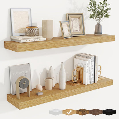 fuqing Floating Shelves for Wall, Bathroom Shelf Wall Mounted for Storage, Shelves with Invisible