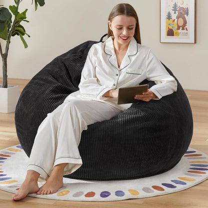 Hobestluk 3.5FT Bean Bag Chair Adult Bean Bag Chair Large Bean Bag Chair with Filler Included