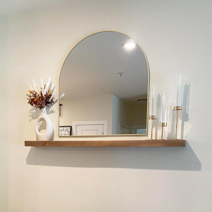 joelsantiques - 54 Inch Wooden Floating Shelves for Wall - 54x6x2 in - Made of Natural Wood - Long
