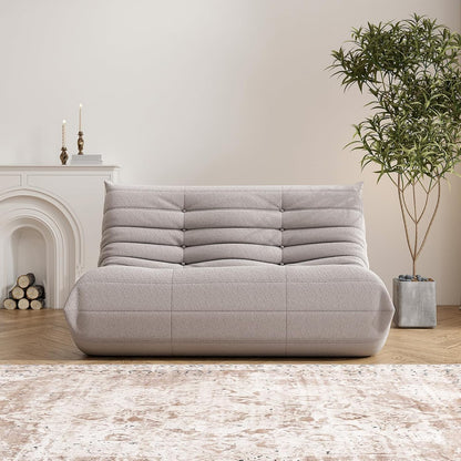 Bean Bag Chair for Adults, Oversized Loveseat Fireside Chair Comfy Lazy Floor Sofa, 2 Seater Lazy