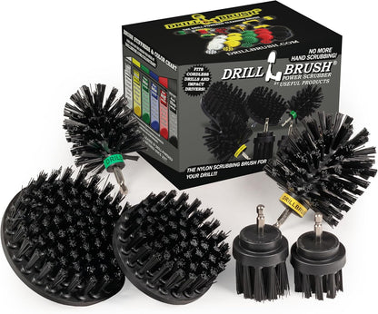 The Ultimate No-Wire Grill Brush Kit - BBQ Accessories - Drill Brush - Rust Remover - Cast Iron