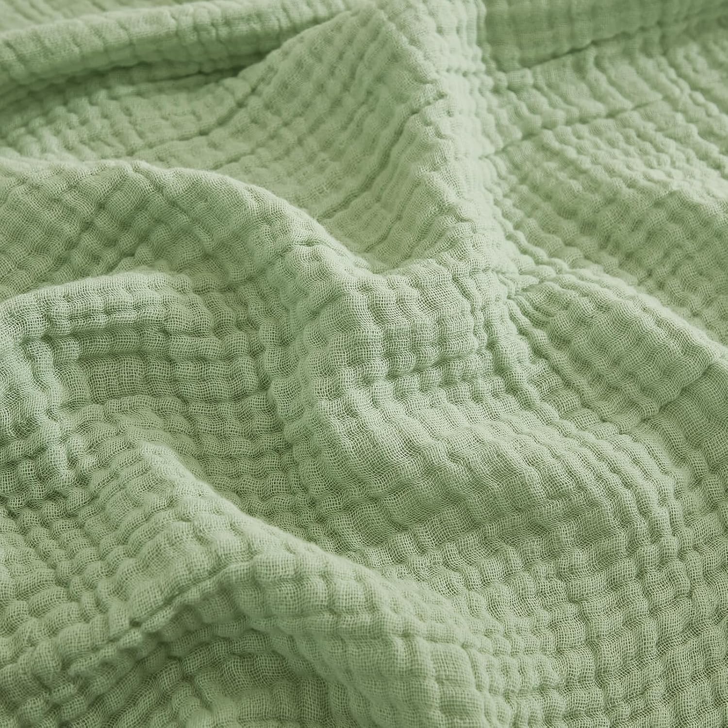 EMME Cotton Throw Blanket for Couch Soft Airy Muslin Bed Blankets Lightweight Breathable Blanket