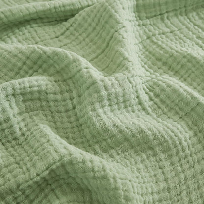 EMME Cotton Throw Blanket for Couch Soft Airy Muslin Bed Blankets Lightweight Breathable Blanket