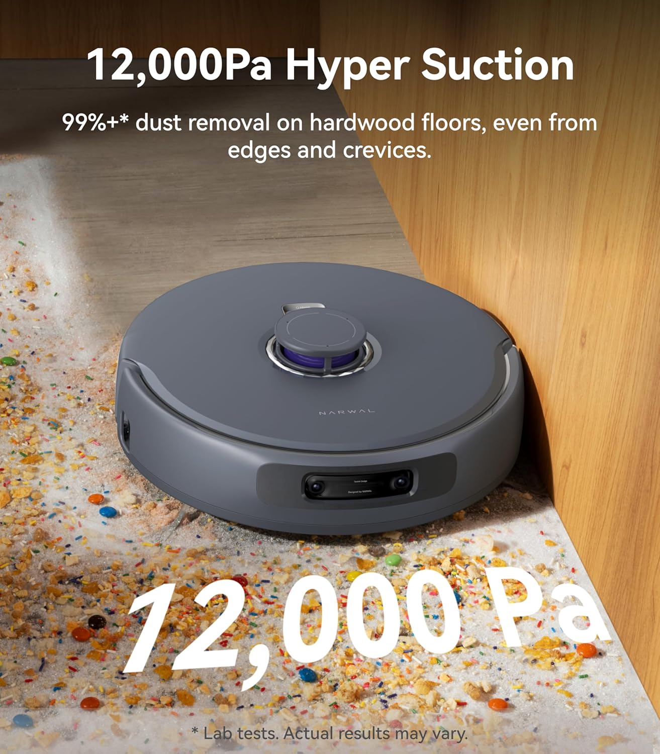 NARWAL Freo Z Ultra Robot Vacuum and Mop Combo, Dual RGB Cameras and Chips, AI Avoidance, 12000Pa