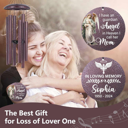 ASTARIN 36" Large Deep Tone Personalized Sympathy Wind Chimes, Memorial Wind Chime for Loss of