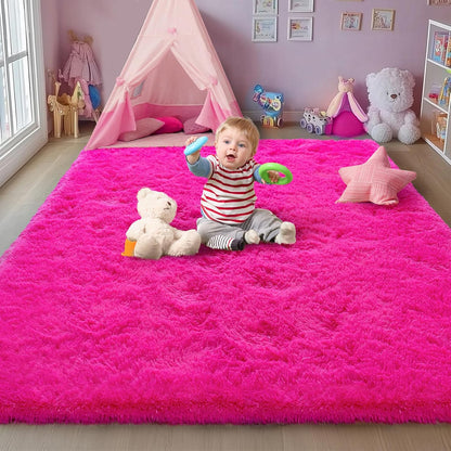 Rezutan Soft Fluffy Rug for Living Room Bedroom, Large Comfy Modern Shaggy Fuzzy Plush Indoor