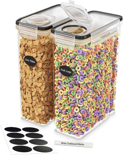 Cereal Containers Storage 2 Pack 135 fl. oz Cereal Dispenser Countertop, Airtight Food Storage