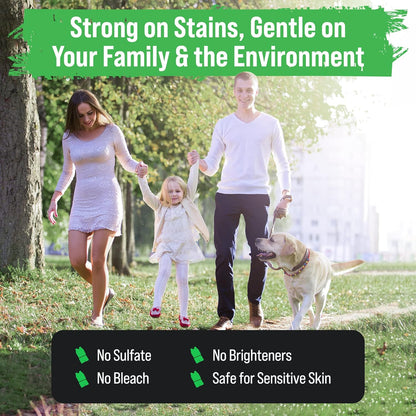 Rockin' Green Laundry Detergent, Plant based, All Natural Laundry Detergent Powder, Vegan and