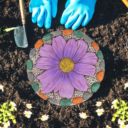 Outdoor Garden Decor Stepping Stones - Outside Garden Yard Decorative Stones Gifts for Women Garden