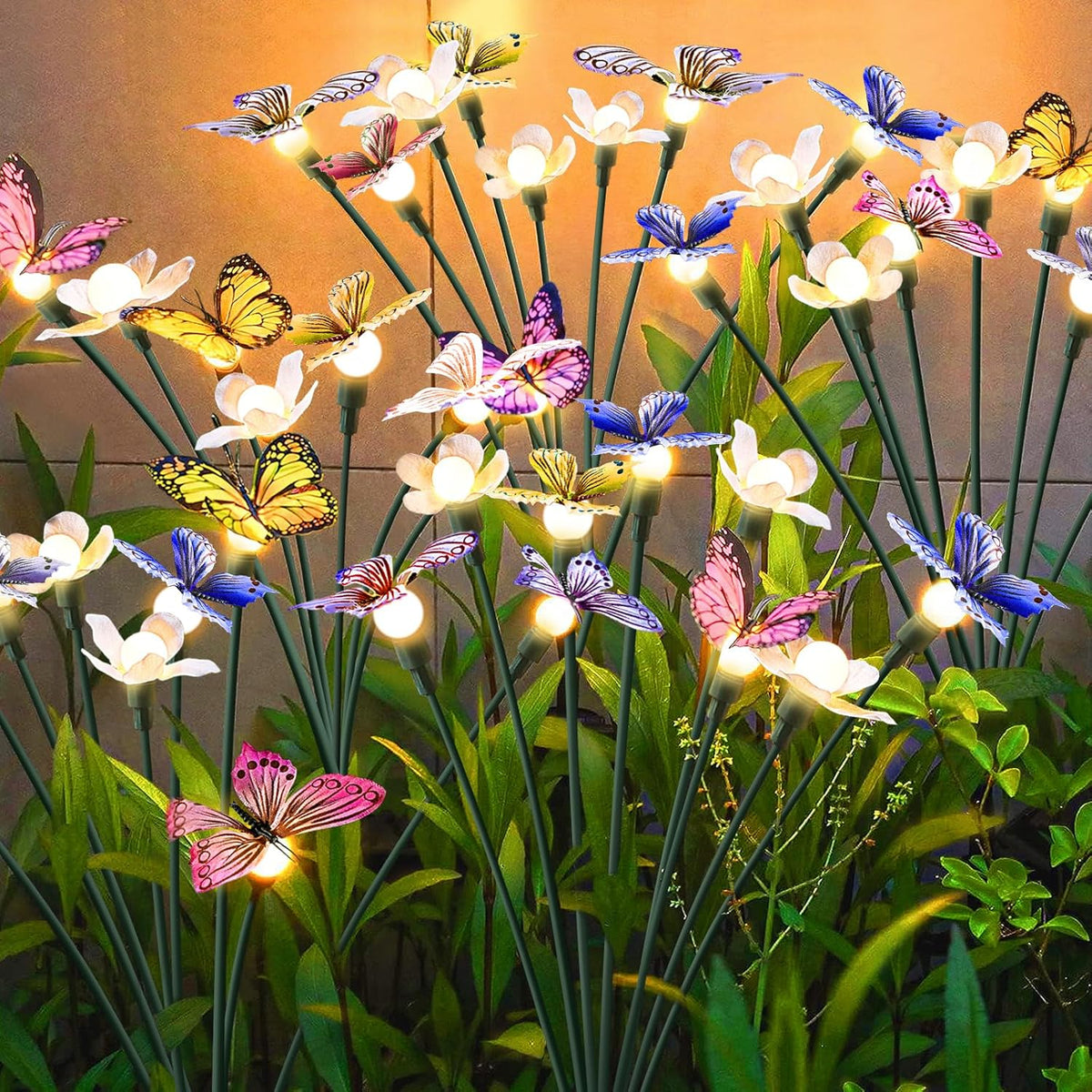 Solar Garden Lights,2packs-16LED,Outdoor Solar Powered Decor for Yard, Patio, Pathway, IP65