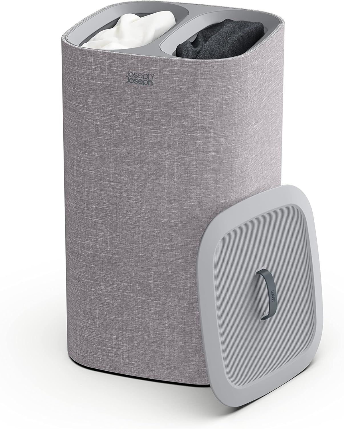 Joseph Joseph Tota 60 liter/15.8 gallon Laundry Hamper Separation Basket with lid, 2 Removable