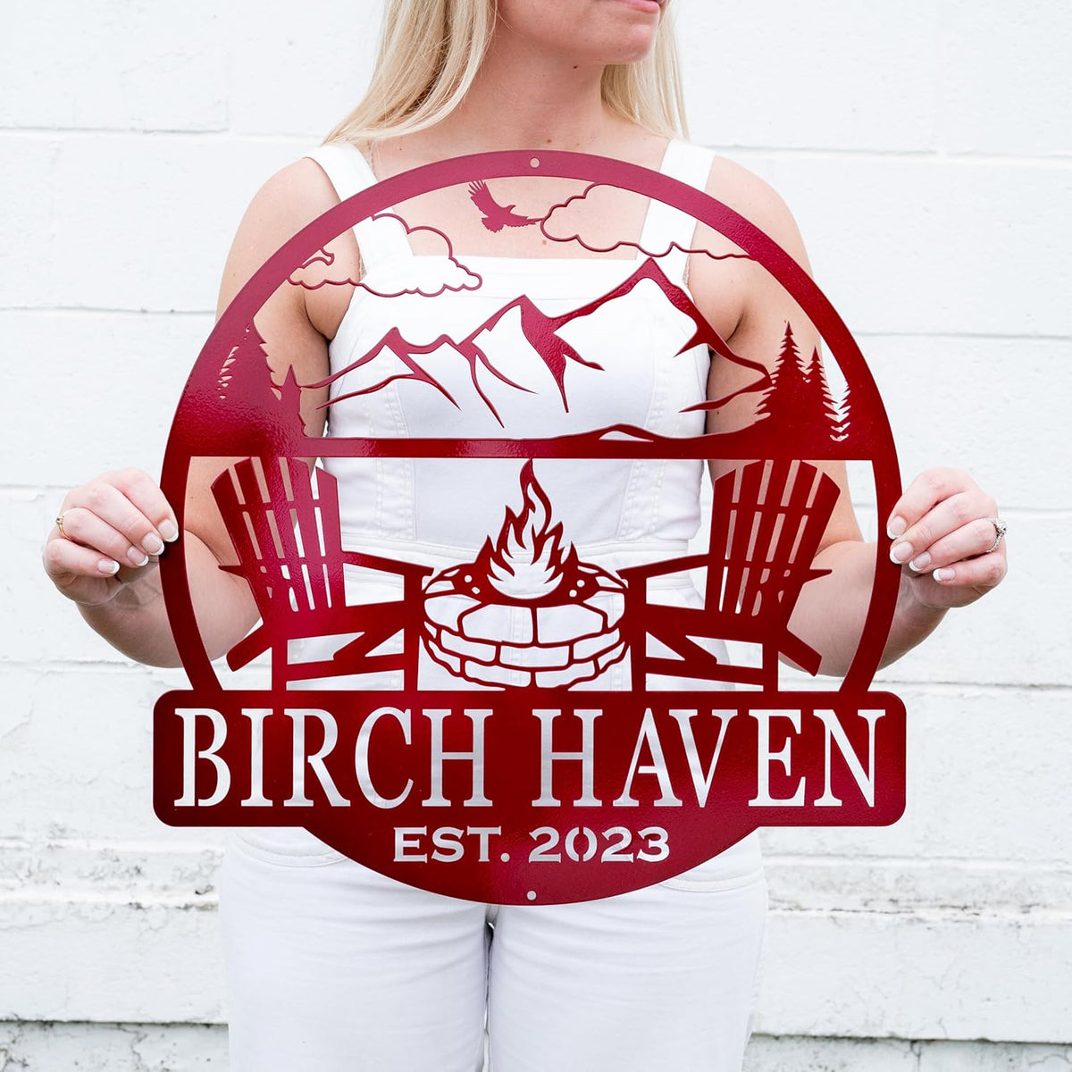 Custom Campfire Sign | Metal Outdoor Sign | Camper Decor | Personalized Camping Gifts | Fire Pit
