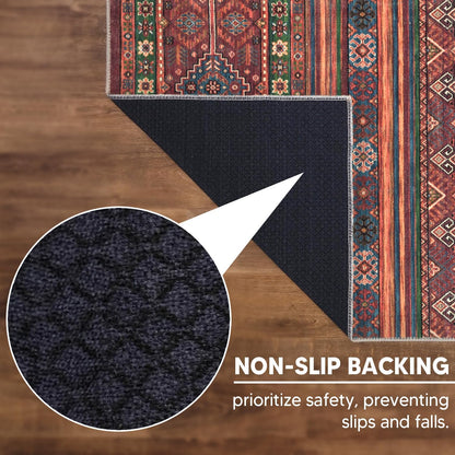 Keen Home Design 2x10 Rug - Machine Washable Runner with Non-Slip Backing, Ideal for Hallway