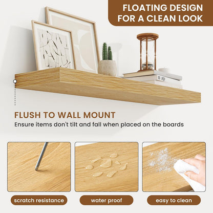 fuqing Floating Shelves for Wall, Bathroom Shelf Wall Mounted for Storage, Shelves with Invisible