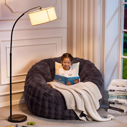 Hobestluk Bean Bag Chair Oversized Bean Bag Chair for Adults Donut-Shaped Large Bean Bag with