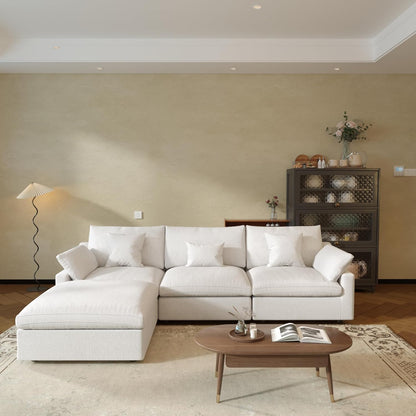 JACH L-Shaped Sectional Couches for Living Room, Cloud Sectional Couch with Deep Seat, Modular