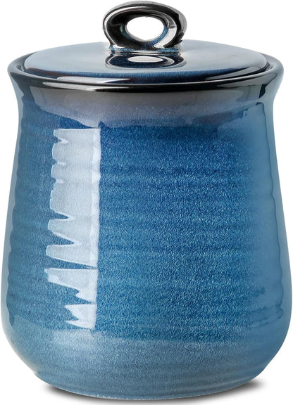 Hasense Ceramic Canister with Airtight Lid for Kitchen Counter, 88 Ounce Large Ceramic Food Storage