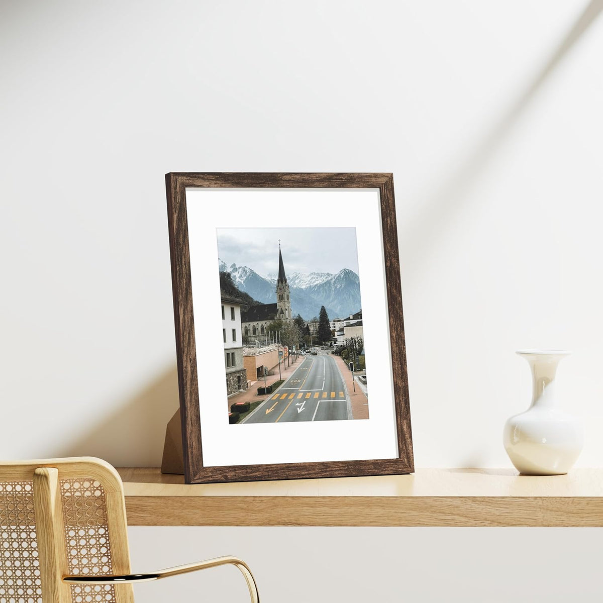Vittanly 11x14 Picture Frames Set of 9, Shatter Resistant Plexiglass, Display 8x10 Pictures with