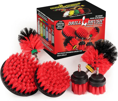 Drillbrush Headstone Cleaning Supplies - Outdoor Power Brush - Fountain Cleaner Tool - Deck