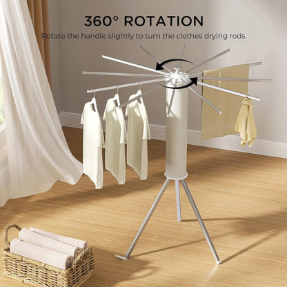 Tripod Clothes Drying Rack, Garment Rack Portable and Foldable Space Saving Laundry Drying Rack