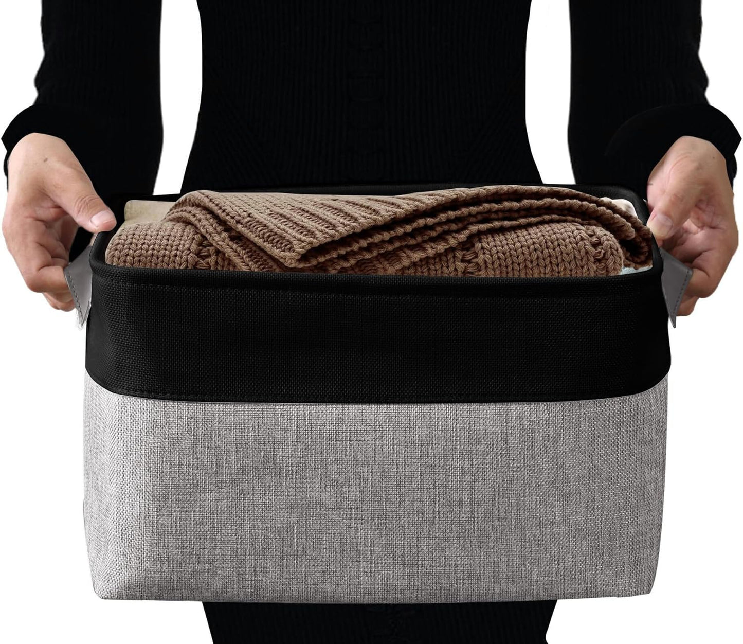 DECOMOMO Storage Baskets for Shelves - Fabric Closet Organizers and Storage Bins, Perfect Baskets