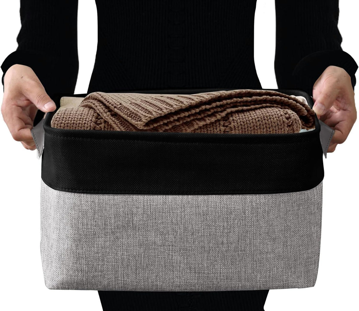 DECOMOMO Storage Baskets for Shelves - Fabric Closet Organizers and Storage Bins, Perfect Baskets