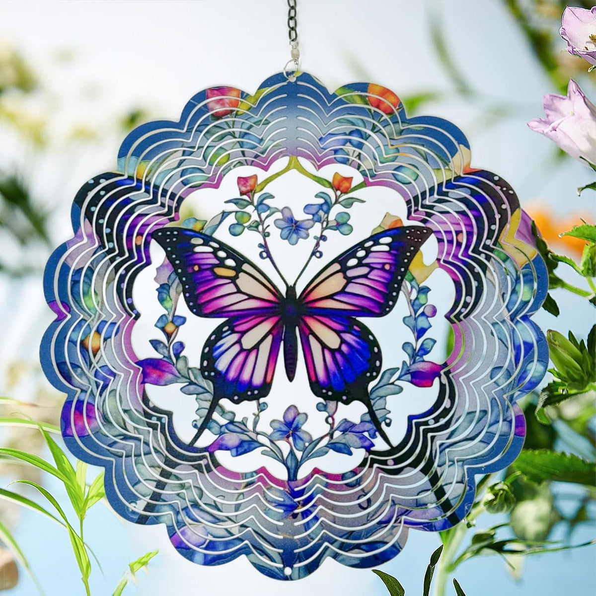 Wind Spinners Outdoor Butterfly Decorations - Birthday Gifts for Women Mom Grandma, Butterflies