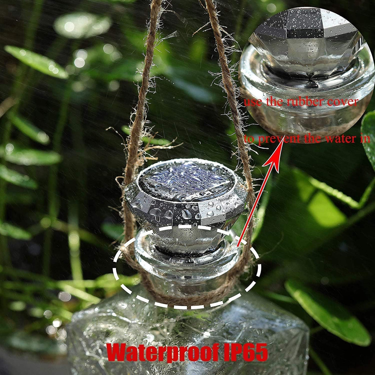 Solar Cork Lights Outdoor - Waterproof Fairy Lights for Wedding Party, Garden, Patio & Pathway