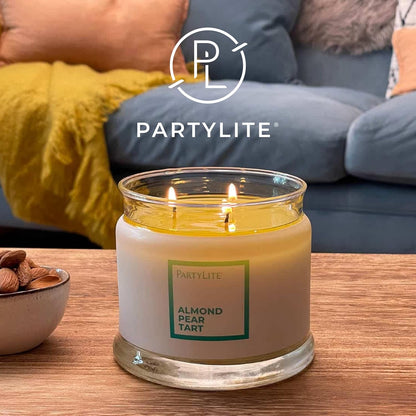 PartyLite 3-Wick Jar Candle, Highly Fragranced Clean Burning Glass Candle, 25-45 Hours Burn Time