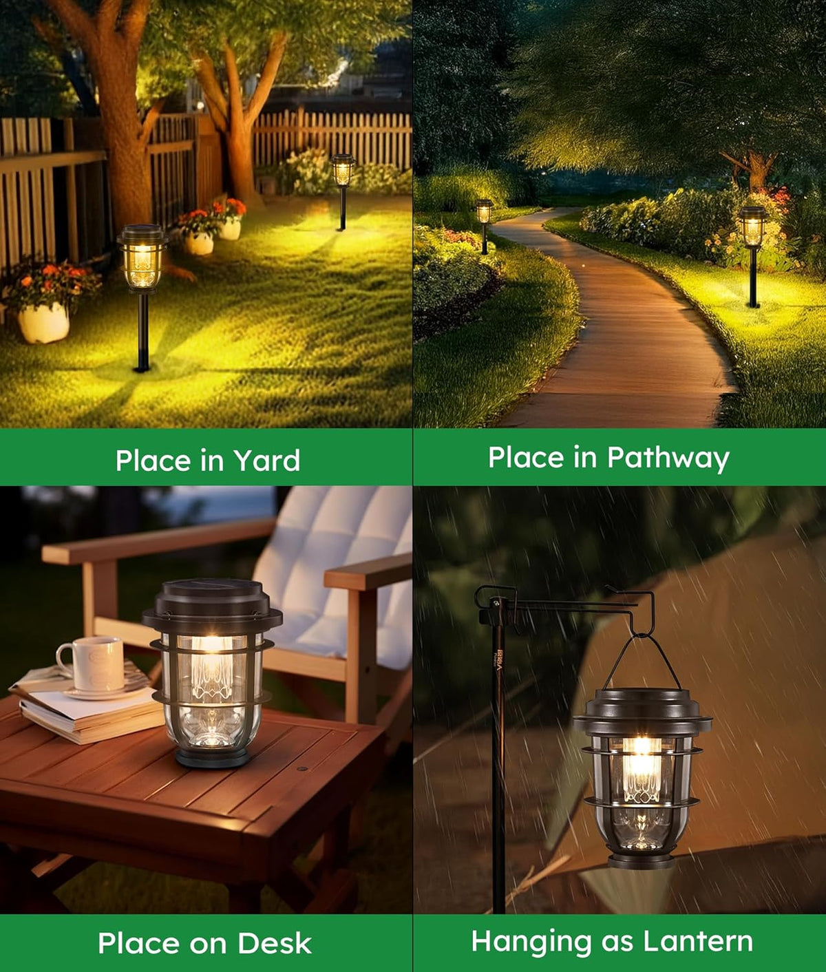 Bright Solar Pathway Lights Outdoor, 8 Pack Waterproof IP65, Auto On/Off Solar Powered Garden