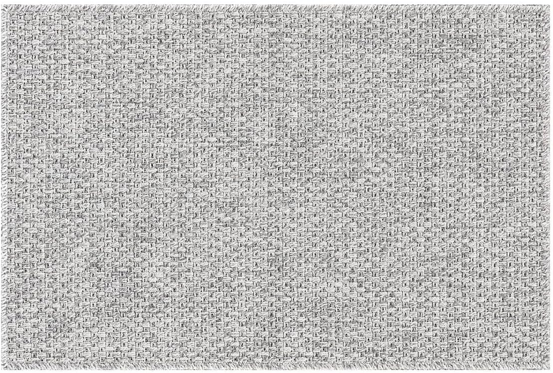 CAMILSON Easy Jute Rug 2x3, Indoor Outdoor Gray Color Farmhouse Area Rugs for Living Room and