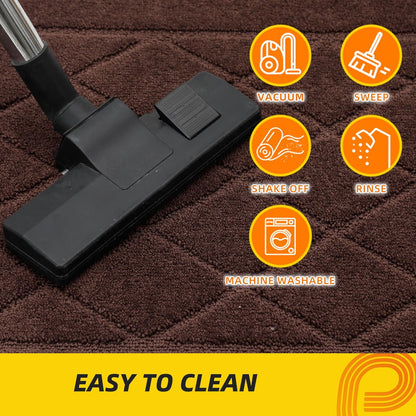 JSEI Dirt Trapper Door Mat 32"x48", Non-Slip Washable Entryway Mats, Dog Door Mat, Stain Resistant