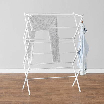 Amazon Basics Foldable Portable Laundry Rack for Air Drying Clothing, Indoor Outdoor Use - 14.5" D