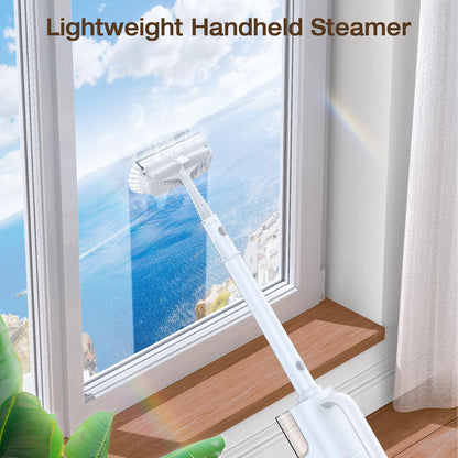 ScrubWiz Steam Mop Cleaner with Detachable Handheld Steamer, 10-in-1 Multi Accessories, Washable
