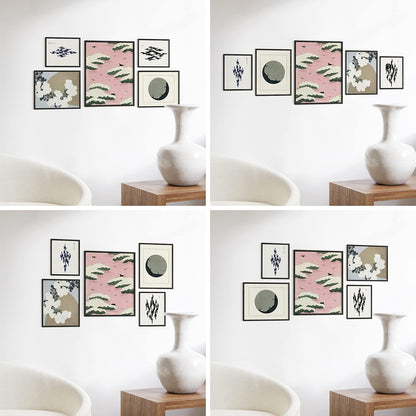 HAUS AND HUES Photo Gallery Wall Frame Set - Set of 5 Black Frames for Gallery Wall, Gallery Wall