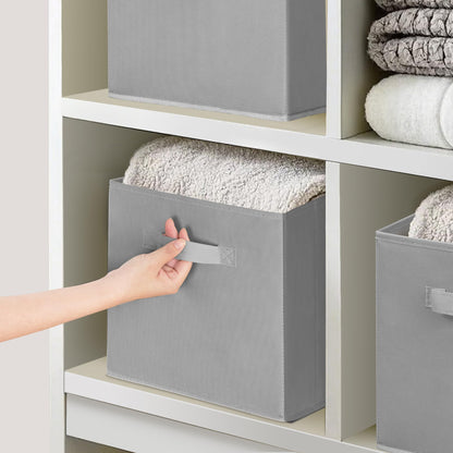 STORAGEIDEAS 11x11 Inch Storage Bins Cubes, Fabric Foldable Storage Box, Collapsible Closet