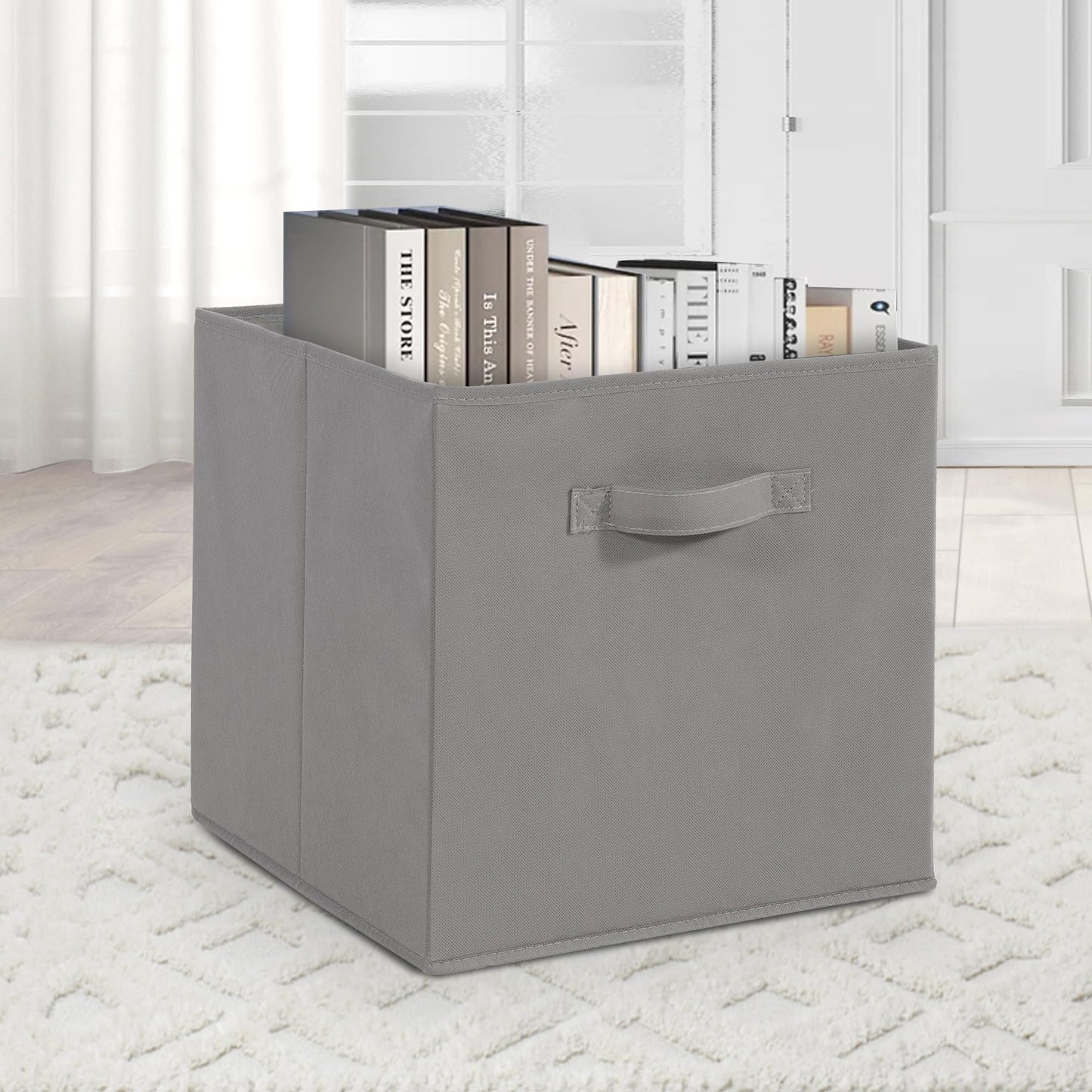 11x11 Storage Bins, Set of 8 Storage Cubes, Collapsible Cube Storage Box, Fabric Closet Organizers