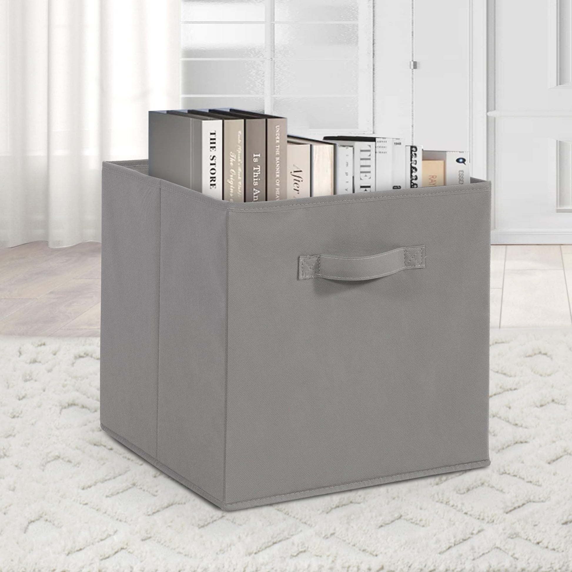 11x11 Storage Bins, Set of 8 Storage Cubes, Collapsible Cube Storage Box, Fabric Closet Organizers