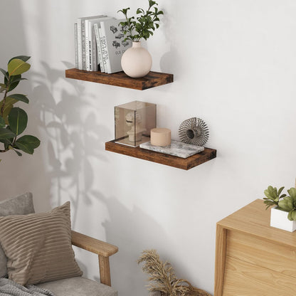 Fun Memories 16 Floating Shelves, 9 Inch Deep Wall Shelf for Bathroom, Rustic 16 x 9 Floating Shelf