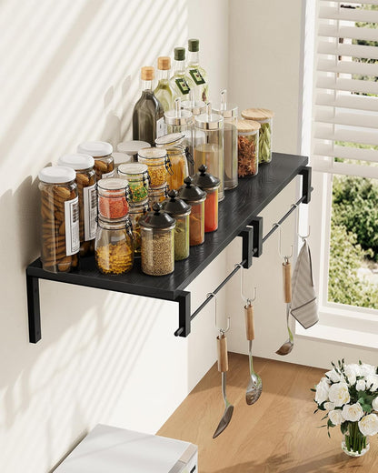 Deep Floating Shelves for Wall, 12 inch Wall Mounted Shelves Set of 2, Wide Floating Shelves for