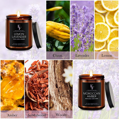 Scented Candles for Home Scented Aromatherapy Candles, 4 Pack 28 Oz Soy Wax Candle Gift Set for